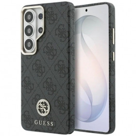 Θήκη Samsung Galaxy S26 Ultra - Guess PU Leather 4G Strass Logo Gold Frame Magnetic