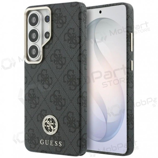 Θήκη Samsung Galaxy S26 Ultra - Guess PU Leather 4G Strass Logo Gold Frame Magnetic (μαύρο)