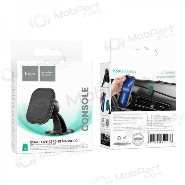 Θήκη τηλεφώνου αυτοκινήτου Hoco H30 mounted on the dashboard, magnetic