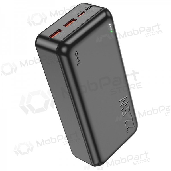 Εξωτερική μπαταρία Power Bank Hoco J101B PD 20W+Quick Charge 3.0 22.5W 30000mAh μαύρος