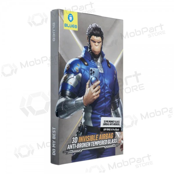 Apple iPhone 14 Pro Max Προστατευτικό γυαλί οθόνης "5D Mr. Monkey Glass" (Airbag Αντιθραυστικό)