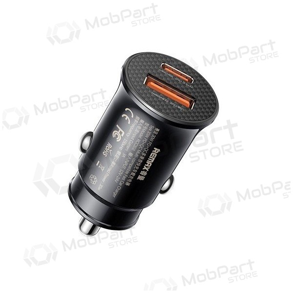 Φορτιστης αυτοκινητου Remax RCC358 30W USB-C/USB-A μαύρος