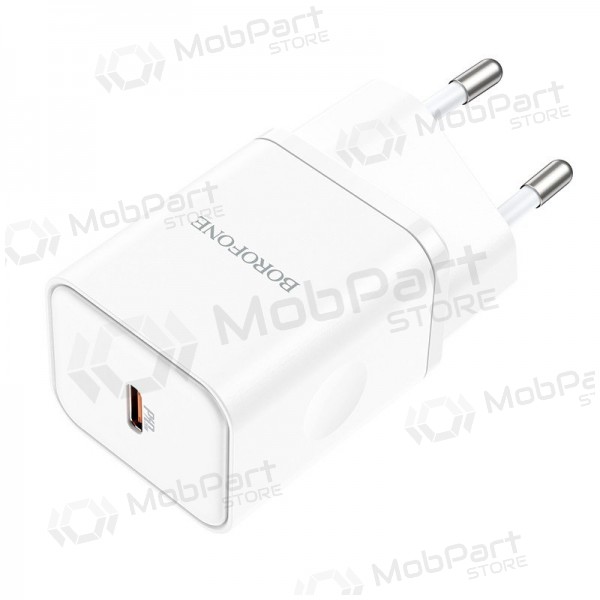Φορτιστής buitinis Borofone BN6 Type-C PD+QC3.0 20W, άσπρο