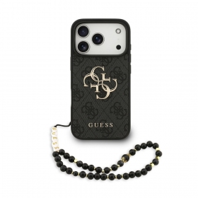 Θήκη Apple iPhone 17 Pro - Guess PU 4G Metal Logo Strap