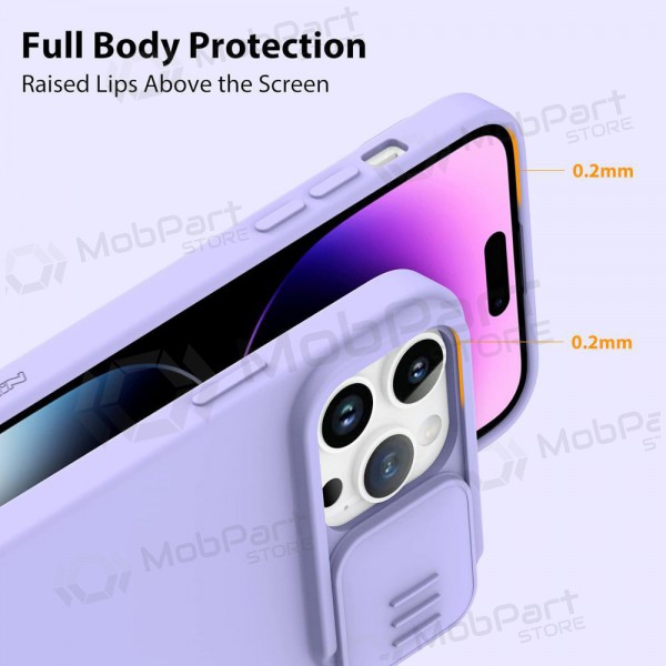 Θήκη Apple iPhone 14 - Nillkin Silicone (ανοιχτό μοβ)