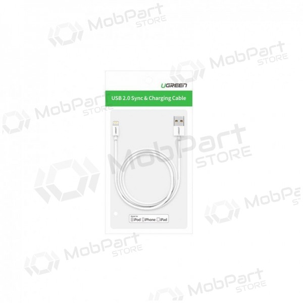 USB καλώδιο Ugreen US155 MFi USB to Lightning 2.4A 2.0m άσπρο