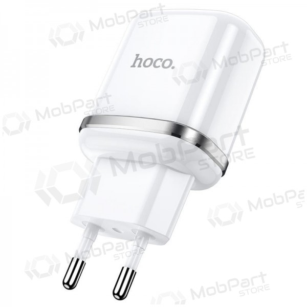Φορτιστής Hoco N4 με 2 θύρες USB (2.4A) (λευκός)