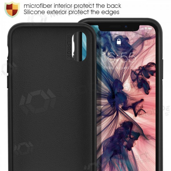 Θήκη Apple iPhone 13 Pro Max - Liquid Silicone 1.5mm (μαύρο)