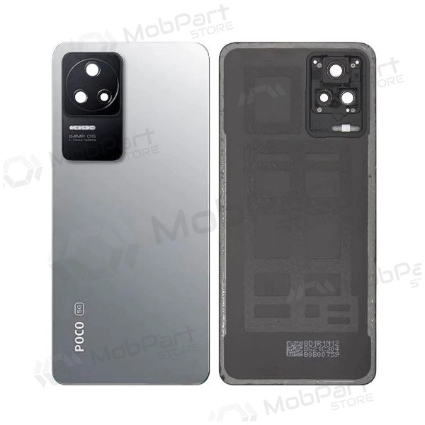 Xiaomi Poco F4 πίσω κάλυμμα μπαταρίας (ασήμι) (γνησια) (service pack)