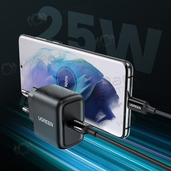 Φορτιστής buitinis Ugreen CD250 USB-C 25W + USB-C cable 2.0m μαύρος