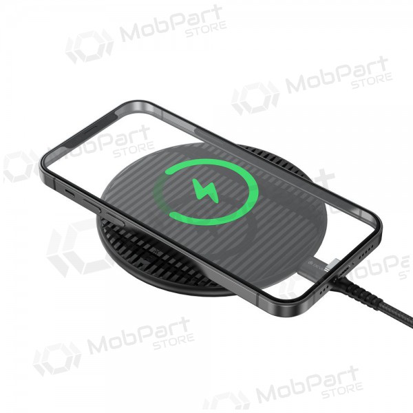 Ασύρματος φορτιστής Devia Aurora Ultra-Slim 15W (μαύρος)
