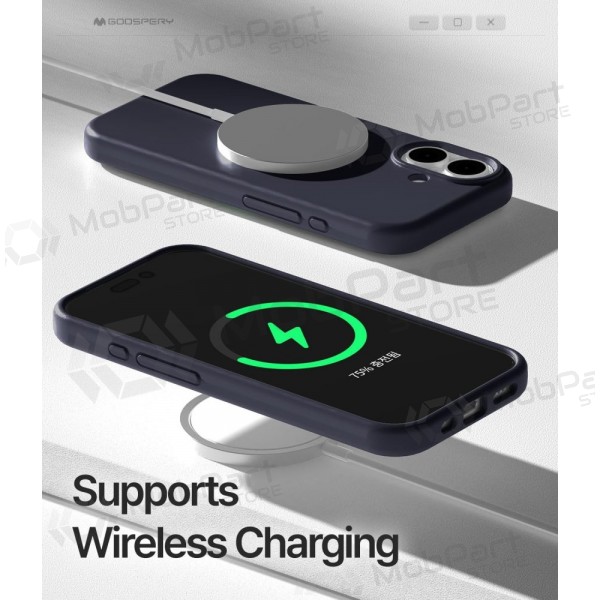 Θήκη Mercury Pure Magsafe Silicon Case Apple iPhone 17 σκούρο μπλε