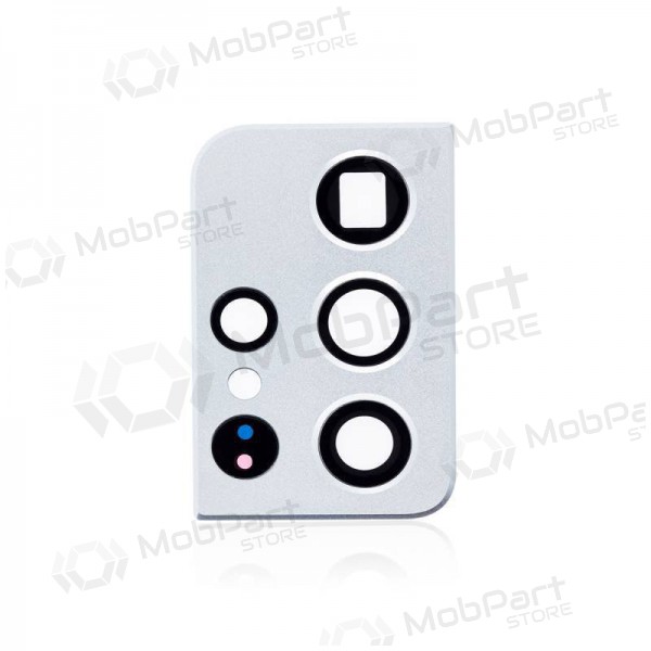 Samsung Galaxy S21 Ultra 5G τζαμάκι κάμερας (ασήμι) (με πλαίσιο)