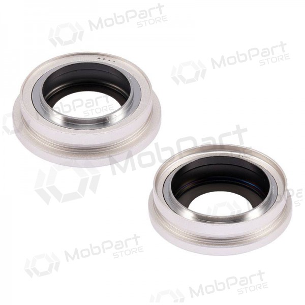 iPhone 14 / 14 Plus τζαμάκι κάμερας (2τεμ) (άσπρο) (με πλαίσιο)