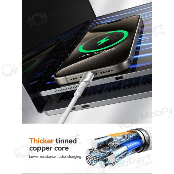 USB καλώδιο Joyroom S-A51 USB-C to Lightning 30W 1.2m γκρί