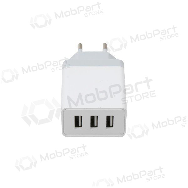 Φορτιστής Platinet QuickCharge 3xUSB (15W 3A) (άσπρο)