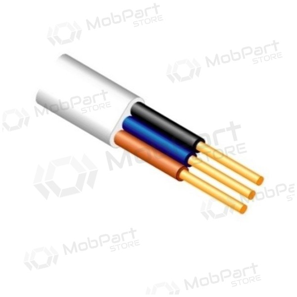 Καλώδιο ισχύος Lietkabelis YDYp 3x1.0 mm² χάλκινο PVC 100 m καρούλι.