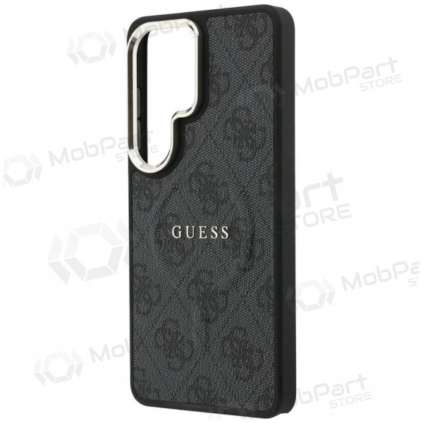 Θήκη Samsung Galaxy S26 Ultra -Guess PU Leather 4G Gold Frame Magnetic- (μαύρη)