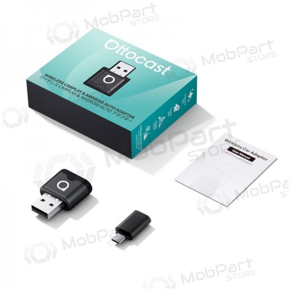 Ασύρματος προσαρμογέας CarPlay / Android Auto Ottocast Mini Aura CA530-T μαύρος