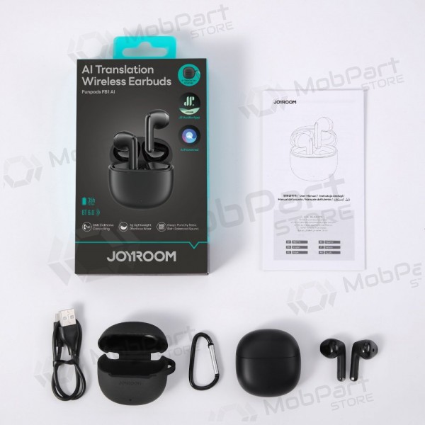 Ασύρματα ακουστικά με μικρόφωνο Joyroom JR-FB1 Bluetooth μαύρα