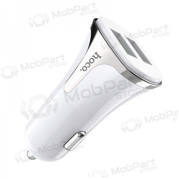Φορτιστής automobilinis Hoco Z31 Quick Charge 3.0 (3.4A) x 2 USB (άσπρο)