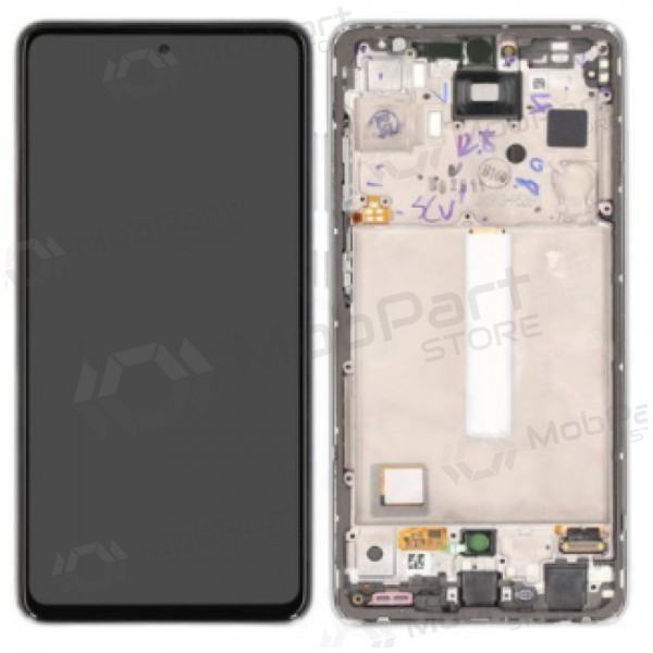 Samsung Galaxy A52s οθόνη (λευκή) (με πλαίσιο) (πρωτότυπη)