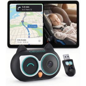 Ασύρματος προσαρμογέας CarPlay Ottocast Cabin Care CA520-T με λειτουργία παρακολούθησης παιδιών, μαύρος