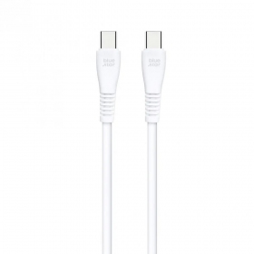 Καλώδιο USB-C Blue Star PJ-DQ1-C USB-C σε USB-C 1 m 60 W λευκό
