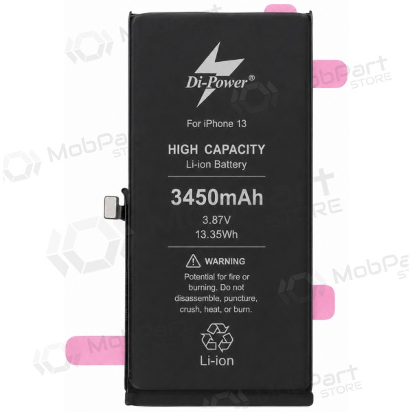 Μπαταρία Apple iPhone 13, συσσωρευτής Di-Power 3450 mAh (αυξημένης χωρητικότητας)