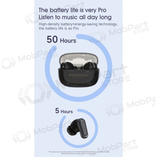 Ασύρματα ακουστικά με μικρόφωνο Dudao U8Pro Bluetooth USB-C μαύρα