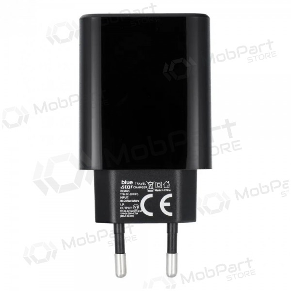 Φορτιστής τηλεφώνου Blue Star 35 W USB-C μαύρος
