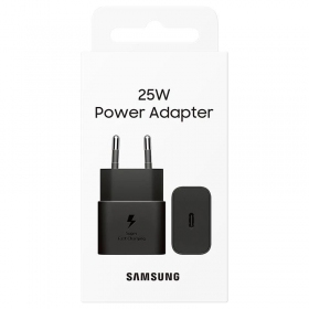 Φορτιστής γνησια Samsung EP-T2510NBEGEU 25W στη συσκευασία μαύρος