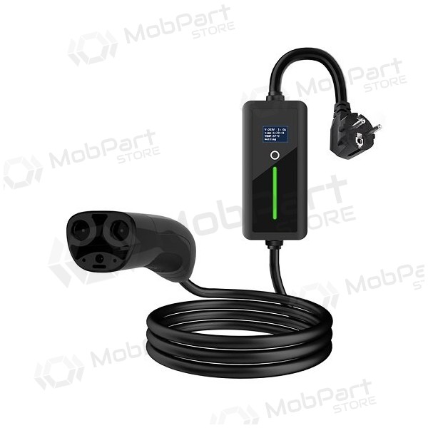 Elektromobilio nešiojamas φορτιστής TESLA NACS  - Schuko (220V), 8-16A, 3.5kW, 1-fazė, 5m