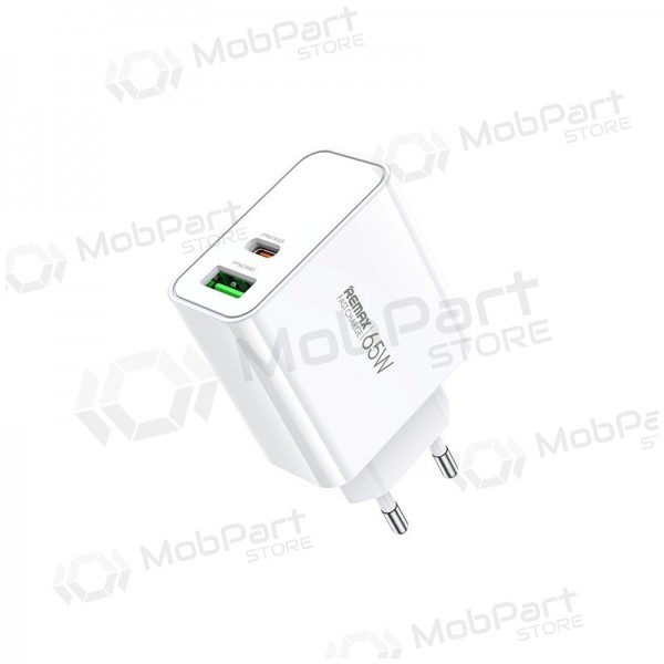 Φορτιστής Remax RP-U125 65W GaN USB-C/USB-A άσπρο