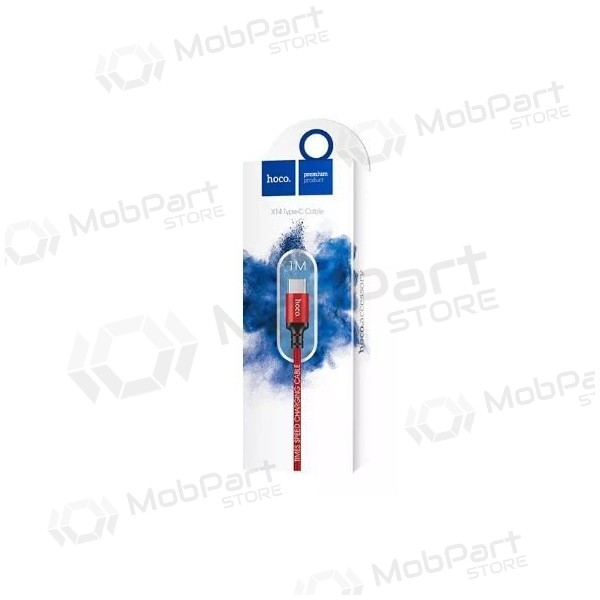 USB καλώδιο HOCO X14 Times speed type-C 1m (το κόκκινο / μαύρος)