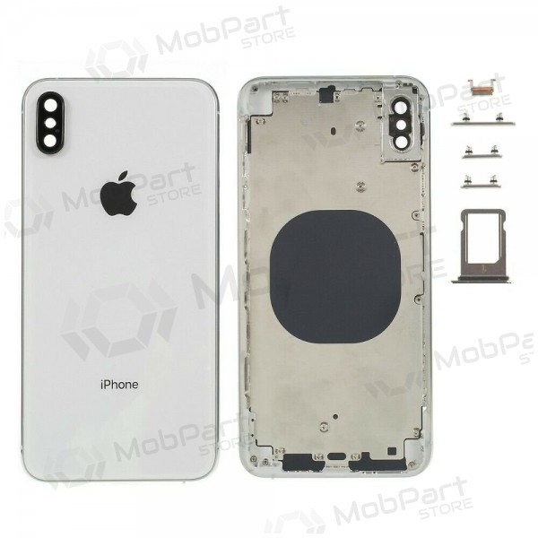Πίσω κάλυμμα μπαταρίας Apple iPhone XS ασημί (λευκό) πλήρες