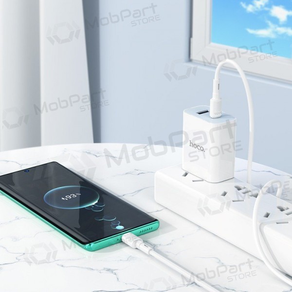 USB καλώδιο Hoco X83 60W Type-C to Type-C 1.0m άσπρο