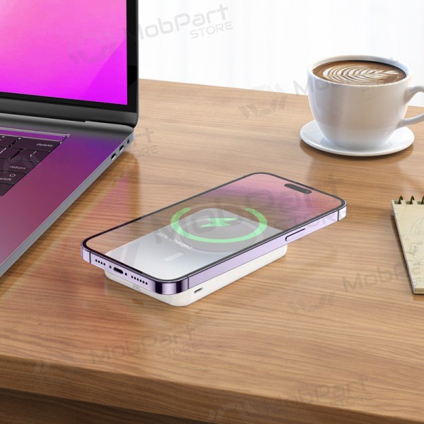 Εξωτερική μπαταρία Power Bank Hoco J109 PD20W Magnetic 5000mAh λευκή