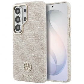 Θήκη Samsung Galaxy S26 Ultra - Guess PU Leather 4G Strass Logo Gold Frame Magnetic