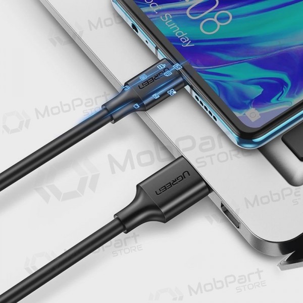 Καλώδιο USB-C Ugreen US184 USB-A σε USB-C 1 m USB 3.2 Gen1 3 A μαύρο