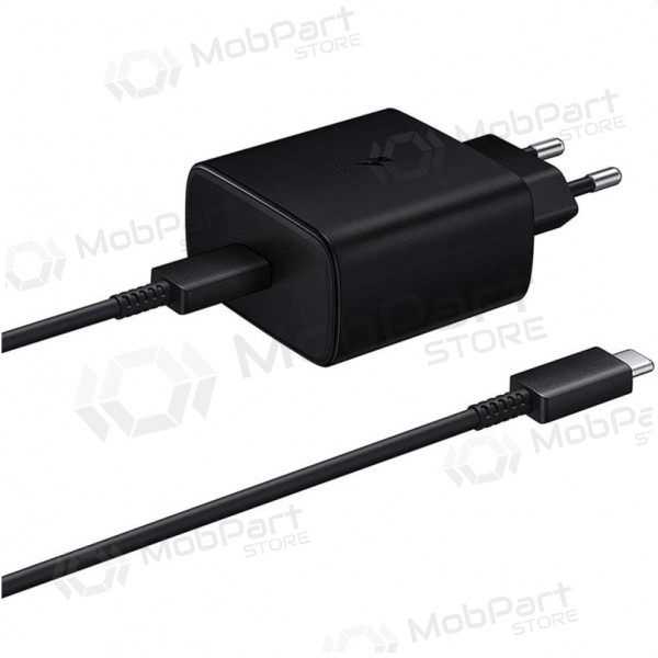 Φορτιστής γνησια Samsung EP-TA845 45W + Type-C καλώδιο 25W μαύρος