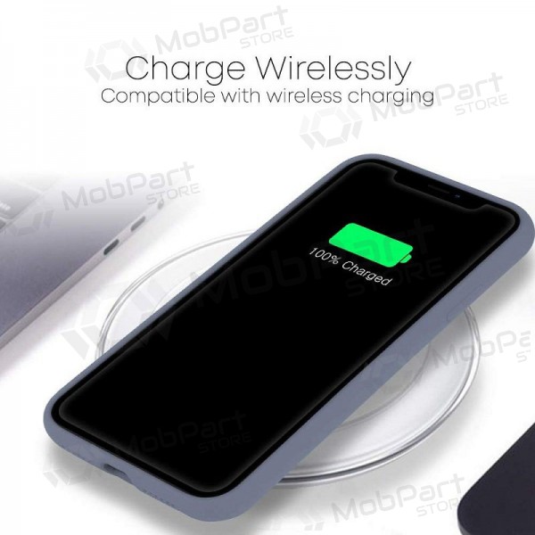 Θήκη Samsung Galaxy A22 4G Mercury - Silicone Case (γκρι λεβάντας)
