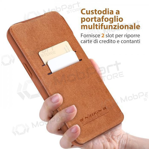 Apple iPhone 14 Plus θήκη „Nillkin Leather“ (καφέ)