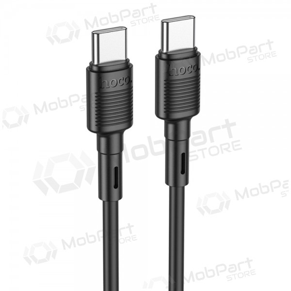 USB καλώδιο Hoco X83 60W Type-C to Type-C 1.0m μαύρος