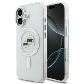 Θήκη Apple iPhone 17 - Karl Lagerfeld IML K&CH Heads Metal Frame MagSafe (διαφανής)