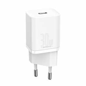 Φορτιστής buitinis Baseus Super Si 30W άσπρο CCSUP-J02