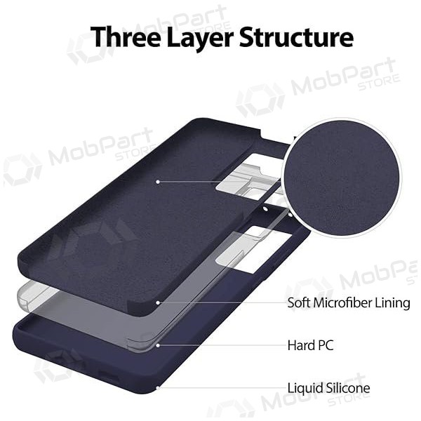Θήκη Samsung Galaxy A15 Mercury - Silicone Case (σκούρο μπλε)