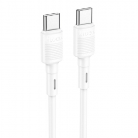 USB καλώδιο Hoco X83 60W Type-C to Type-C 1.0m άσπρο