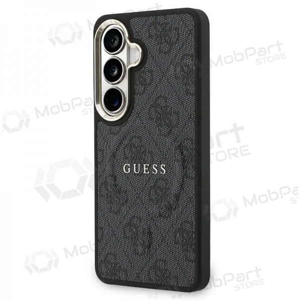 Θήκη Samsung Galaxy S26 - Guess PU Leather 4G Gold Frame Magnetic (μαύρο)