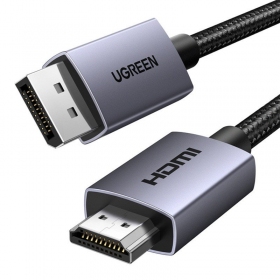 Καλώδιο HDMI Ugreen DP125 DisplayPort σε HDMI 2 m 4K 30 Hz μαύρο